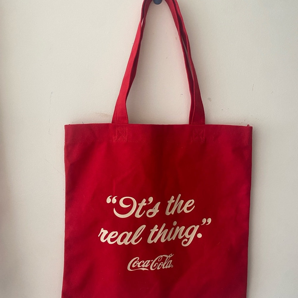 Coca Cola Classic Red Canvas Tote